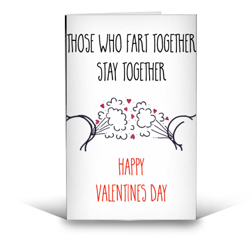 Cheeky Valentines Day Message - funny greeting card by Adam Regester