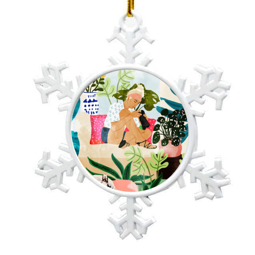 Miss Blogger - snowflake decoration by Uma Prabhakar Gokhale