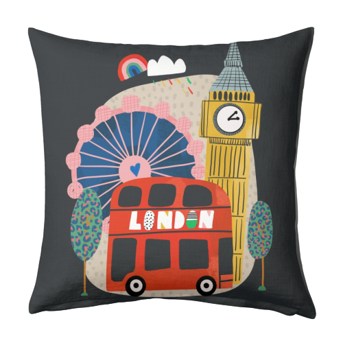 London Love - designed cushion by Nichola Cowdery