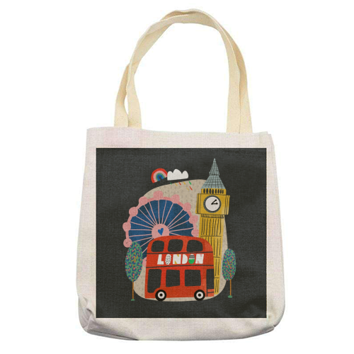London Love - printed tote bag by Nichola Cowdery