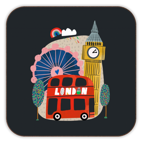 London Love - personalised beer coaster by Nichola Cowdery