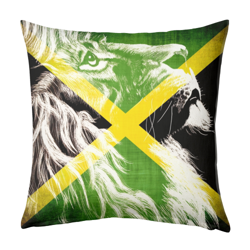King Of Jamaica - designed cushion by InspiredImages