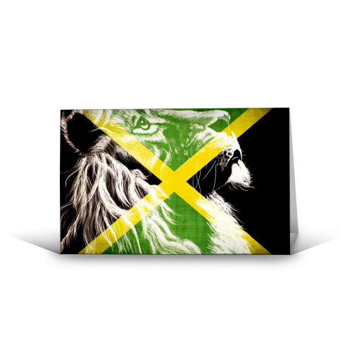 King Of Jamaica - funny greeting card by InspiredImages