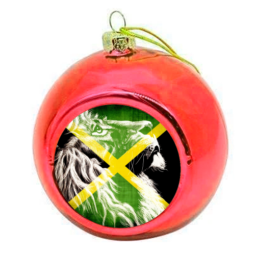 King Of Jamaica - colourful christmas bauble by InspiredImages