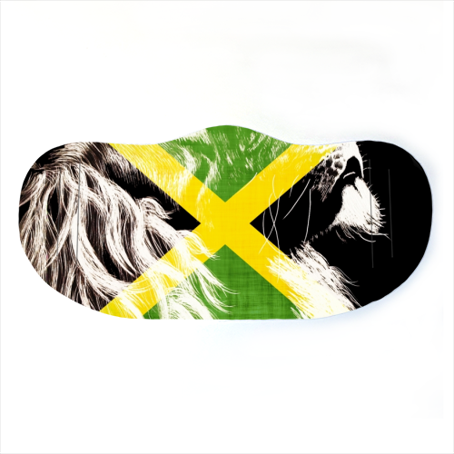 King Of Jamaica - face cover mask by InspiredImages