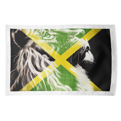 King Of Jamaica - funny tea towel by InspiredImages