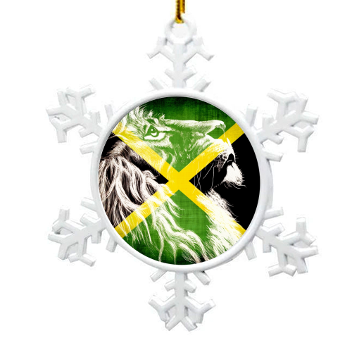 King Of Jamaica - snowflake decoration by InspiredImages