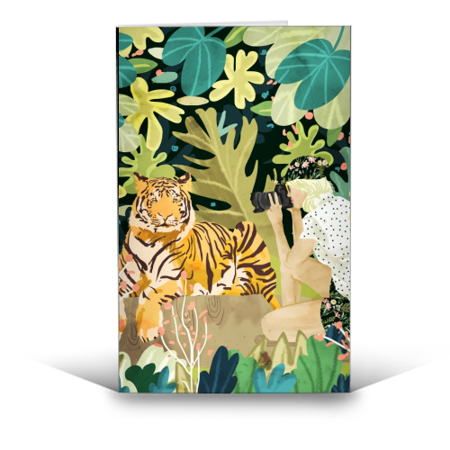 Tiger Sighting - funny greeting card by Uma Prabhakar Gokhale