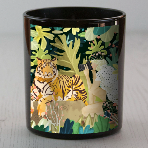 Tiger Sighting - scented candle by Uma Prabhakar Gokhale