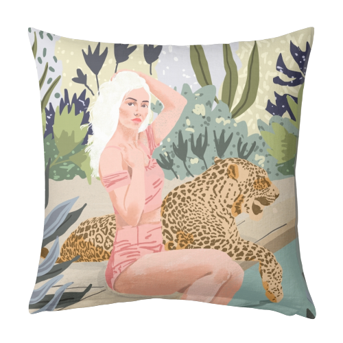 How to Train Your Leopard - designed cushion by Uma Prabhakar Gokhale