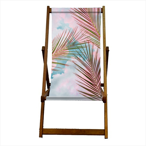 Palms + Sky - canvas deck chair by Uma Prabhakar Gokhale