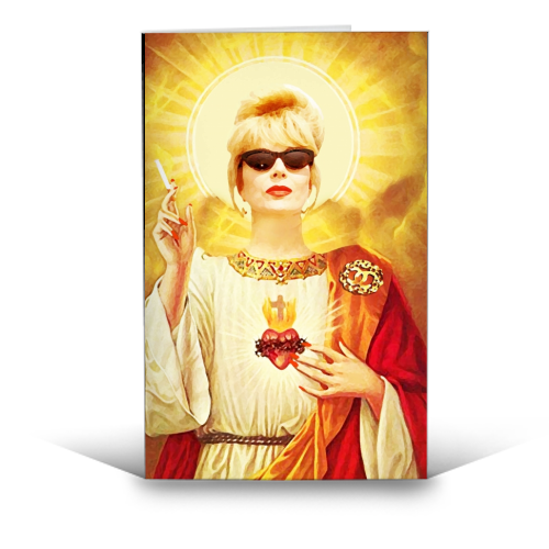 Patron Saint Of Fab - Patsy - funny greeting card by Wallace Elizabeth