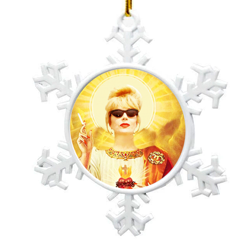 Patron Saint Of Fab - Patsy - snowflake decoration by Wallace Elizabeth