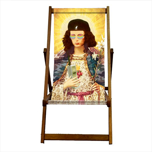 Patron Saint Of Fab - Edina - canvas deck chair by Wallace Elizabeth