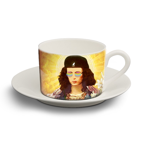 Patron Saint Of Fab - Edina - personalised cup and saucer by Wallace Elizabeth
