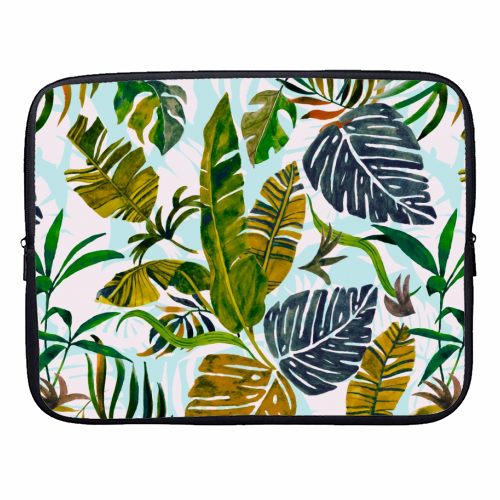 Leaves of the jungle - designer laptop sleeve by MMarta BC