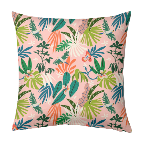 Jungle simple drawing 01 - designed cushion by MMarta BC