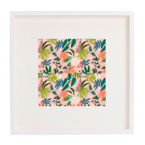 Jungle simple drawing 01 - framed poster print by MMarta BC