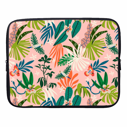 Jungle simple drawing 01 - designer laptop sleeve by MMarta BC