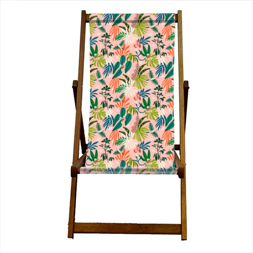 Jungle simple drawing 01 - canvas deck chair by MMarta BC