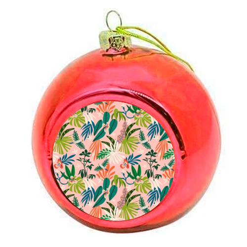 Jungle simple drawing 01 - colourful christmas bauble by MMarta BC