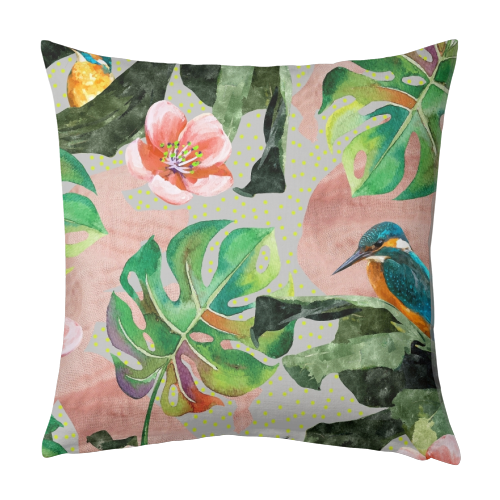 Bird Sanctuary - designed cushion by Uma Prabhakar Gokhale
