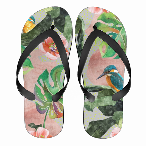 Bird Sanctuary - funny flip flops by Uma Prabhakar Gokhale