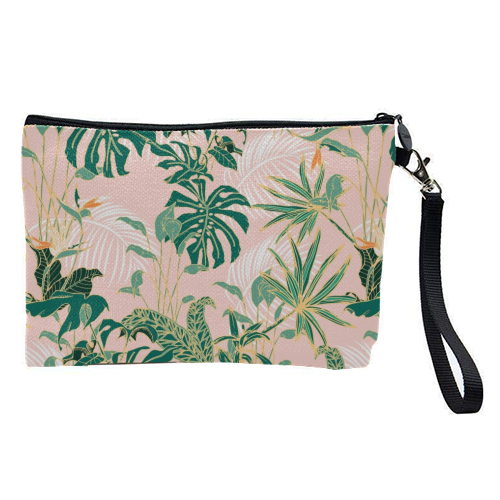 Exotic forest leaves - pretty makeup bag by MMarta BC