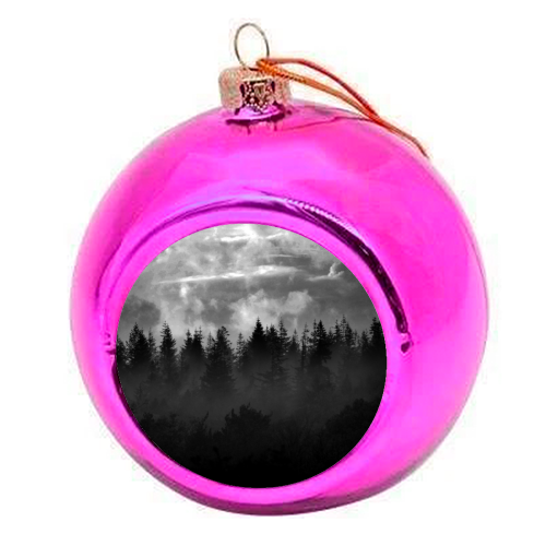 Monochrome Overwood - colourful christmas bauble by Lordt