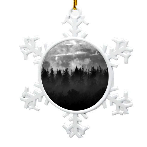 Monochrome Overwood - snowflake decoration by Lordt