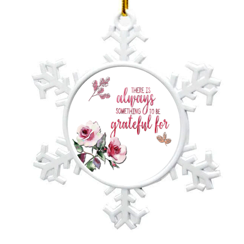 Grateful - snowflake decoration by Eunice Buchanan