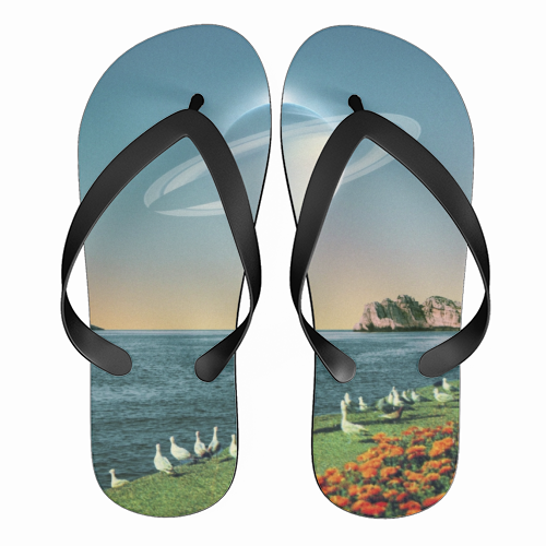 Watching Planets - funny flip flops by taudalpoi