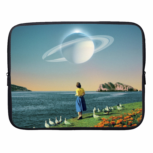 Watching Planets - designer laptop sleeve by taudalpoi