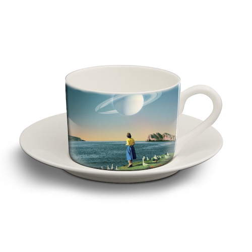 Watching Planets - personalised cup and saucer by taudalpoi