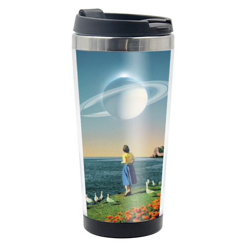 Watching Planets - photo water bottle by taudalpoi