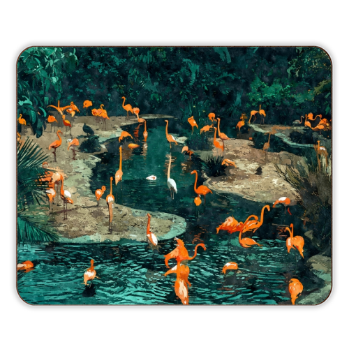 Flamingo Creek - designer placemat by Uma Prabhakar Gokhale