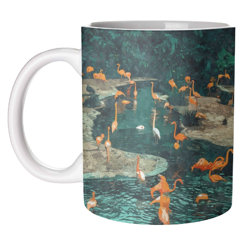 Flamingo Creek - unique mug by Uma Prabhakar Gokhale