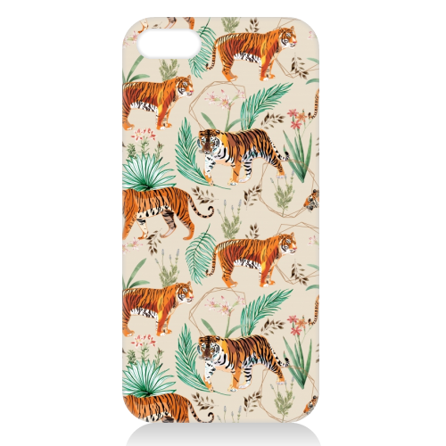 Tropical and Tigers - unique phone case by Uma Prabhakar Gokhale