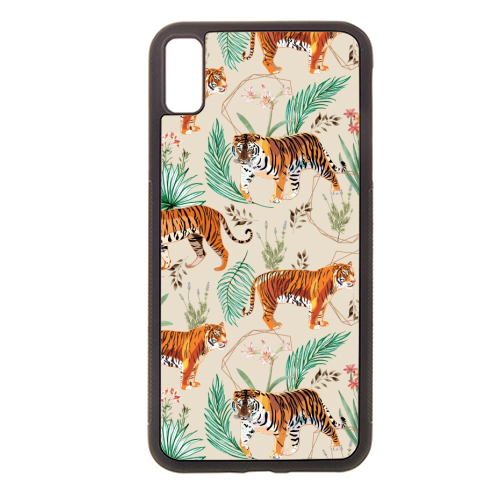 Tropical and Tigers - Stylish phone case by Uma Prabhakar Gokhale
