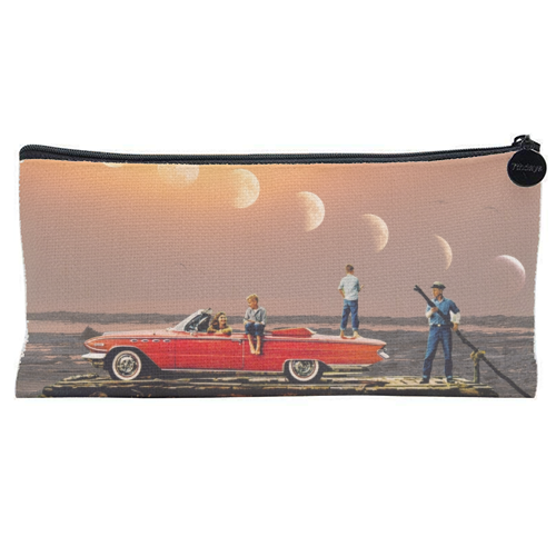 Car Over Water - flat pencil case by taudalpoi