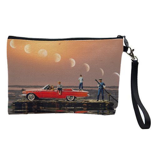 Car Over Water - pretty makeup bag by taudalpoi