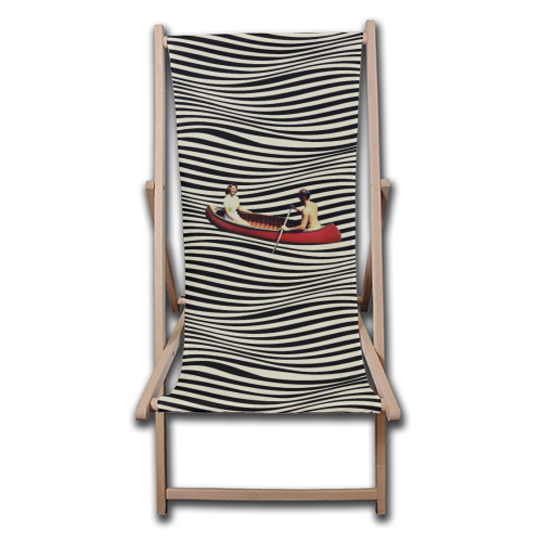 Illusionary Boat Ride - canvas deck chair by taudalpoi