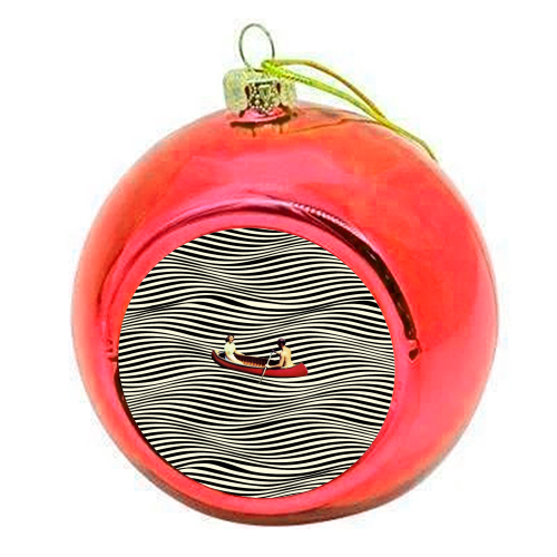 Illusionary Boat Ride - colourful christmas bauble by taudalpoi