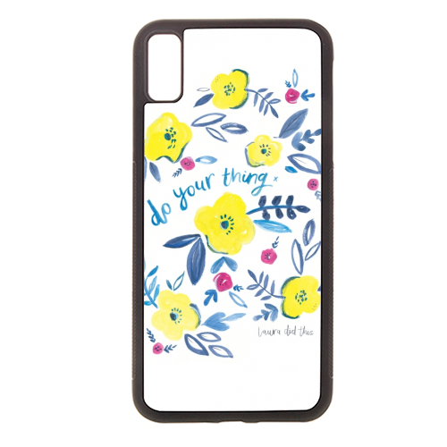 do your thing floral pattern - stylish phone case by lauradidthis