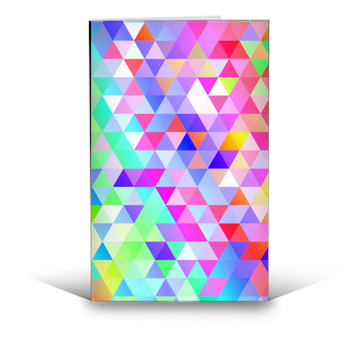 Rainbow Triangles - funny greeting card by Kaleiope Studio