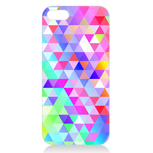Rainbow Triangles - unique phone case by Kaleiope Studio