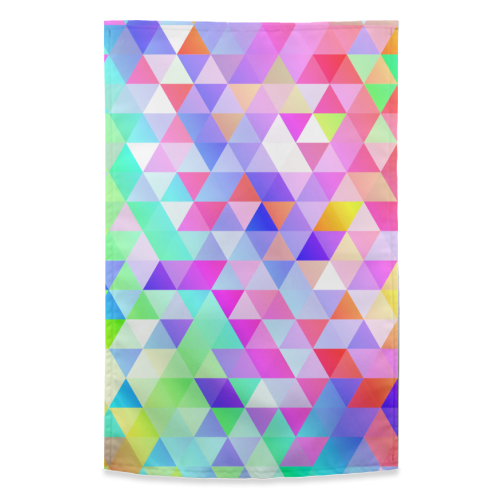 Rainbow Triangles - funny tea towel by Kaleiope Studio