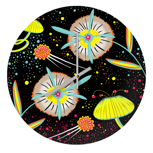 Moon Garden - quirky wall clock by InspiredImages