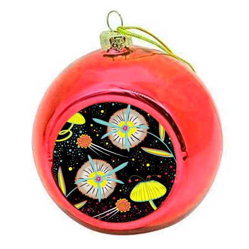 Moon Garden - colourful christmas bauble by InspiredImages