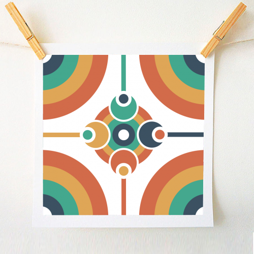 Geo Spectrum - A1 - A4 art print by InspiredImages